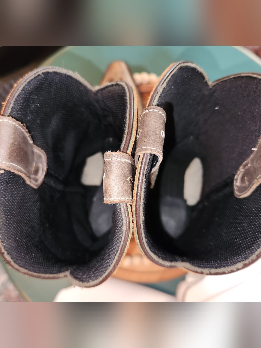 Laredo Brown and Green Western Floral Embroidered Heeled Boots - Picture 8 of 9